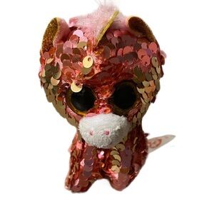 Ty Pink Sequin Unicorn Keychain Flippables